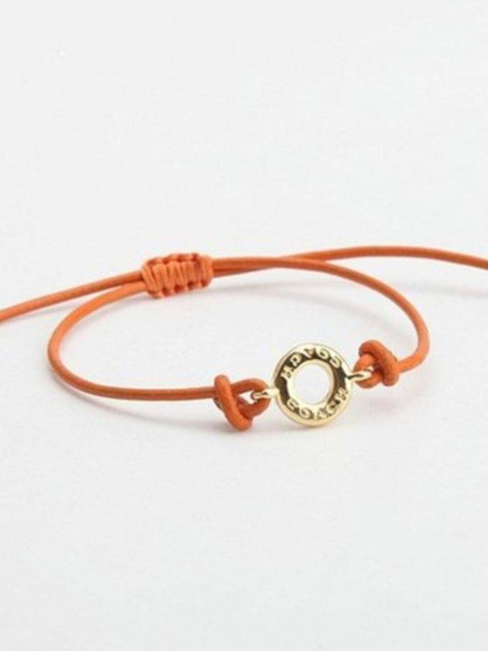 Coach Friendship Ring Slider Bracelet Leather